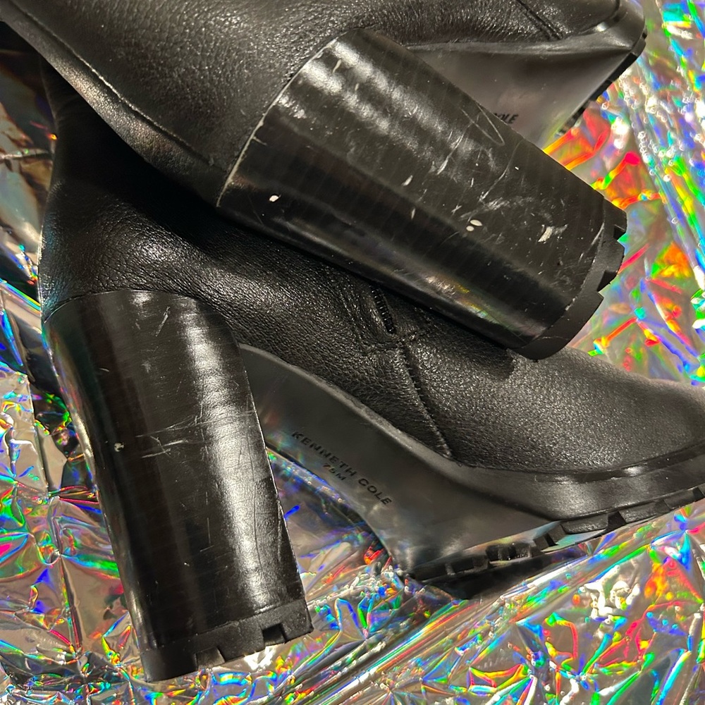 KENNETH COLE NEW YORK Womens Black Justin 2.0 Leather Heeled Boots
7.5 M - Picture 6 of 9